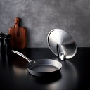 <涅>IH対応窒化鉄フライパン24cm(スタンド式ステンレス蓋付) MB-2580IH調理器具 フライパン ステンレス 蓋付き 日本製 調理便利 お祝い プレゼ...