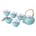 <波佐見焼>掛分ぶどう M蓋付茶器揃 31074茶器 おもてなし 磁器 日本文化 儀式 お祝い プレゼント 内祝い お返し 記念品 景品 自宅用