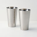 <食楽工房>チタン2重カップ2個セット TW-2ビール カクテル アウトドア 軽量 スタイリッシュ お祝い プレゼント 内祝い お返し 記念品 景品 自宅用