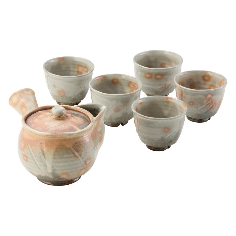 【土日限定クーポン配布中】＜萩焼＞御本手茶器揃 邑華-1和陶器 お茶会 贈り物 萩焼 くつろぎ お祝い プレゼント 内祝い お返し 記念品 景品 自宅用