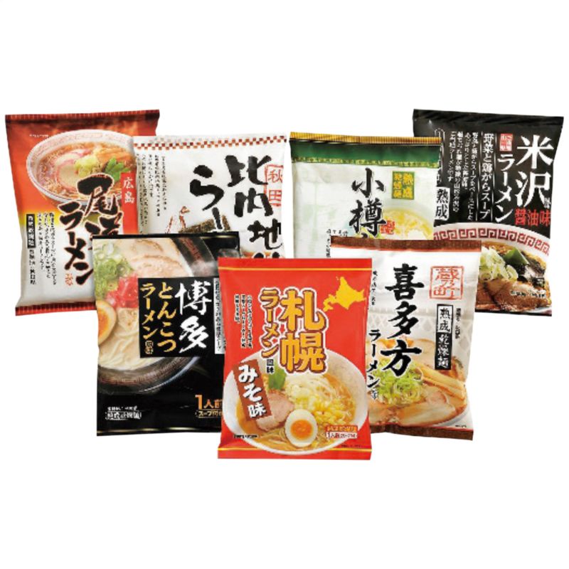 楽天ソルヴィータ　楽天市場店ご当地ラーメン味くらべ 7食人気 おすすめ 食品 麺 麺類※こちらの商品はメーカー直送品です。