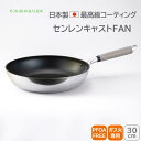 <北陸アルミニウム>センレンキャストFAN フライパン 30cmセンレンキャストFAN フライパン 30cm 高岡職人技術 均一加熱 軽量 ホクア hokua ...