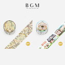 BGM マスキングテープ ライフ Life 箔押し 30mm 3cm 3センチ 30ミリ幅 アンティーク地図 BM-LGCB020 青空の店 BM-LGCB02...