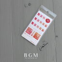 【いつもの20%OFF!マステの日対象商品】BGM 手帳シール ベーシック インデックスシール 水彩・レッド 手帳 ノート タックインデックス インデックス 見...