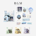 BGM ミックスシール 箔押し 写真 10デザイン×3枚入り 写真・ブルー 写真・グリーン 写真・イエロー 写真・パープル ビージーエム 手帳 ギフト