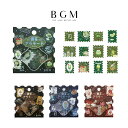 BGM ビージーエム フレークシール 喫茶アラモード 箔押し 15デザインx3枚 (45枚) 郵便局 緑 茶 青 赤 和紙 シール ギフトカード 手帳 コラージ...