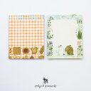 【クーポン&マステの日!16日01:59まで】Cozyca Products コジカプロダクツ 浅野みどり 便箋2柄入レターセット Cookie fleur ク...