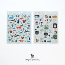 Cozyca Products コジカプロダクツ 西淑 nishi shuku シール garden SCENE ガーデン シーン ステッカー seal sticker 動物 森 窓 おしゃれ かわいい