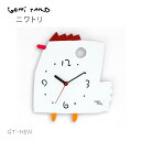 【クーポン&マステの日!11日01:59まで】人気絵本作家 五味太郎 GOMI TARO 印刷サイン入り 掛け時計 時計 ニワトリ MADE IN JAPAN ...