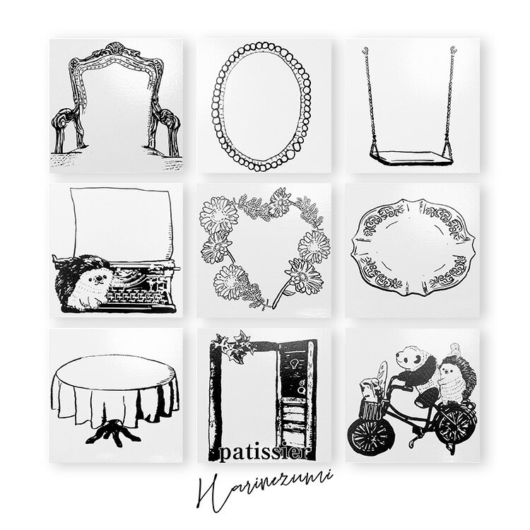 【クーポン&ポイント最大47倍!27日01:59まで】パティシエハリネズミ スタンプ 58×58mm 座り心地のいい..