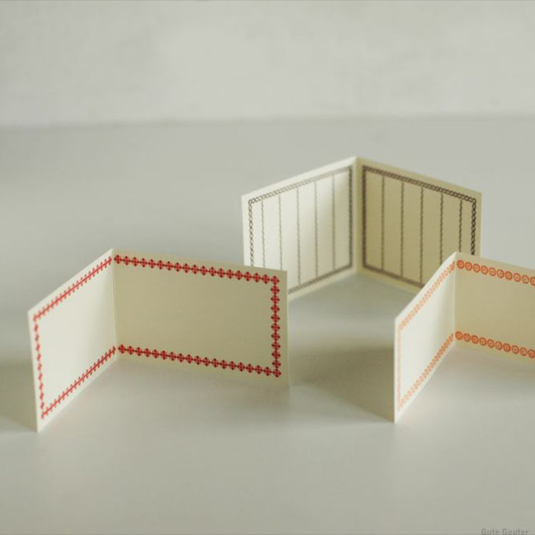 【30日24H限定!楽天カード利用で最大P6倍】倉敷意匠 Classiky 凸版印刷 二つ折りメモカード 20枚入り KS-ST024 レトロ 折り目つき シン...