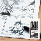 くれたけ 呉竹 ZIG Cartoonist MANGAKA ミリペン 5本セット BLACK5V 線書きペン カラー ジグ カートニスト マンガカ 耐水性 CNM/5VBK