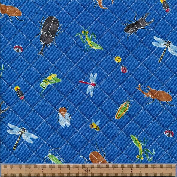 AQ23111 14C BL キッズランド 昆虫 キルト