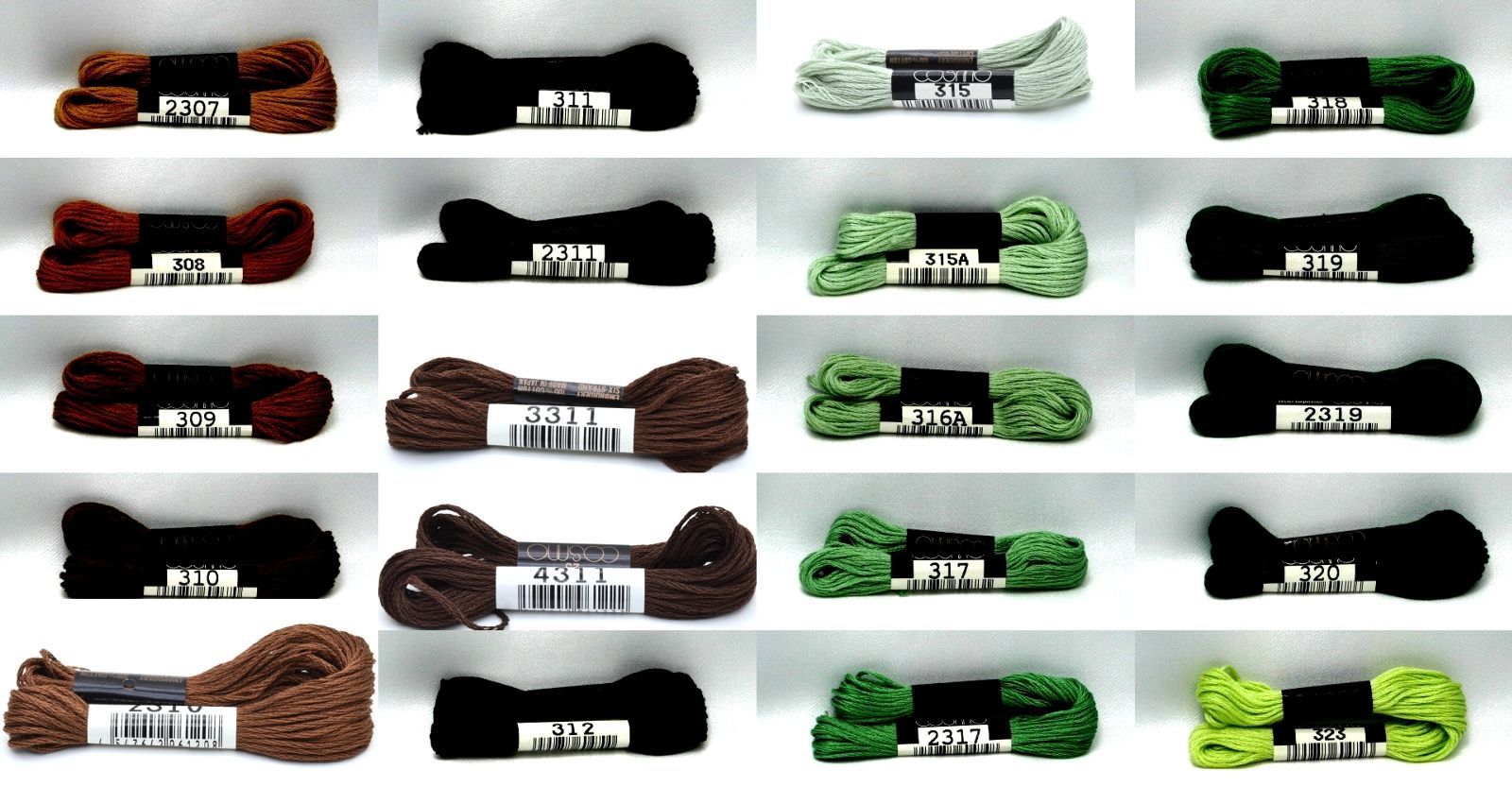 #25 COSMO刺繍糸 C/#2307～323