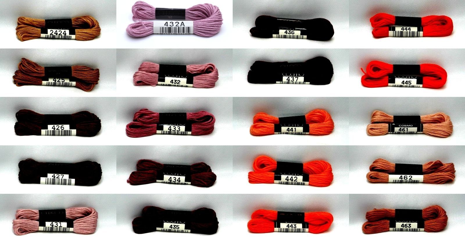 #25 COSMO刺繍糸 C/#2424～463