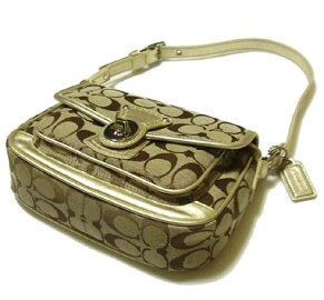 COACH/コーチシグネチャーペニーフラップショルダーF14282SKHGD