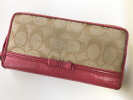 COACH/コーチシグネチャーリボンジップアラウンド長財布F48796SIGCO