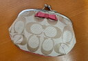 【超レア】COACH/コーチ シグネチャー ボウ リボンがま口コインケース F64180SIGPK【ラッピング無料】【楽ギフ_包装】【05P03Dec16】