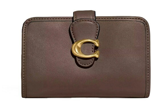 【★即納★楽天ハッピーホリディSALE！個数限定大特価】COACH/コーチ　タビー ミディアム ウォレット 二つ折り 財布 コンパクト CA193 B4CBD ダーク ストーン 【春財布】【ラッピング無料】【楽ギフ_包装】【新社会人】【母の日】【楽天スーパーSALE】