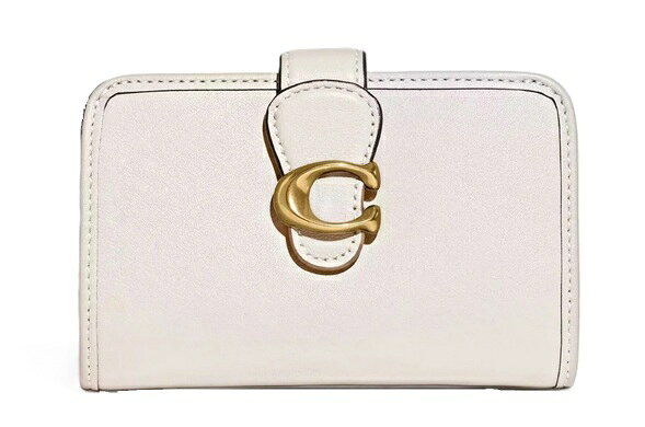 【★楽天ハッピーホリディSALE！個数限定大特価】COACH/コーチ　タビー ミディアム ウォレット 二つ折り 財布 コンパクト CA193 B4/HA チョーク 【春財布】【ラッピング無料】【楽ギフ_包装】【新社会人】【母の日】【楽天スーパーSALE】