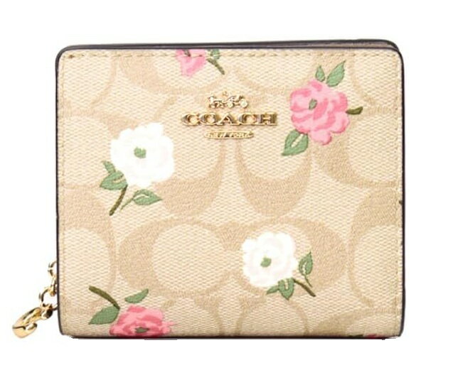 〈30日まで〉コーチ シグネチャー 薔薇 バラ ラウンドファスナー 長財布 COACH（コーチ） レディース 花柄 バラ 財布 長財布 ロング ジップ
