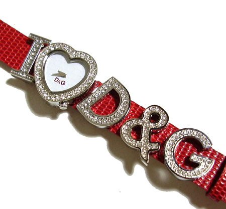 ドルチェ&ガッバーナ D&G TIME ドルチェ＆ガッバーナ I Love D&G レディース腕時計 3719251684【ラッピング無料】【楽ギフ_包装】