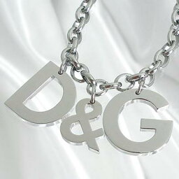 ドルガバ ネックレス（メンズ） D&G/ドルチェ＆ガッバーナ D＆Gロゴモチーフ ネックレス シルバーDJ0107 【Luxury Brand Selection】【メンズ ギフト】【ラッピング無料】【楽ギフ_包装】