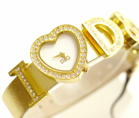 ドルチェ＆ガッバーナ 腕時計（レディース） D&G TIME ドルチェ＆ガッバーナ I Love D&G レディース腕時計 DW0004 ゴールド【ラッピング無料】【楽ギフ_包装】【10P11Mar16】【05P03Dec16】