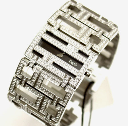 D&G TIME ドルチェ＆ガッバーナ EDDIE エディ SSベルト腕時計 DW0043 ブラック【ラッピング無料】【楽ギフ_包装】