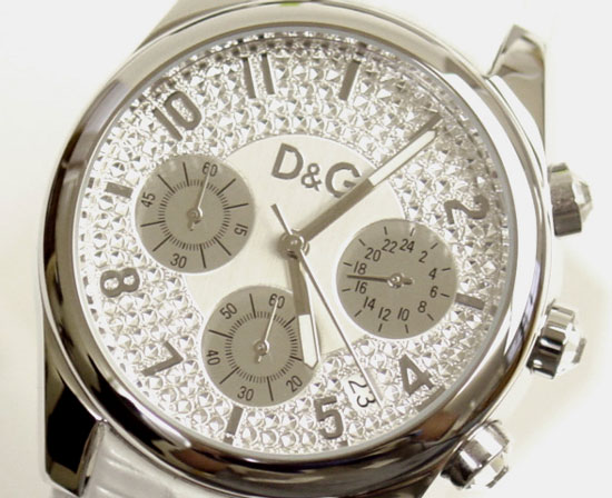 ドルチェ&ガッバーナ D&G TIME ドルチェ＆ガッバーナSANDPIPERクロノグラフ時計 DW0257 ホワイト【ラッピング無料】【楽ギフ_包装】