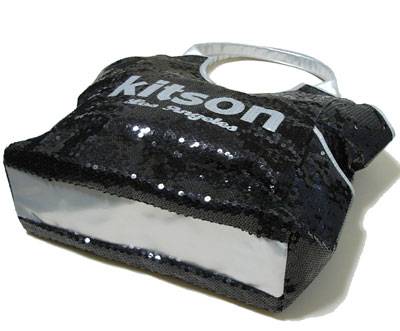 KITSON/キットソン　スパンコールトートバッグ Los Angeles Sequin Tote Black/Silver 【ラッピング無料】【楽ギフ_包装】【10P11Mar16】【05P03Dec16】