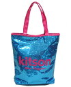 KITSON/キットソン スパンコールトートバッグ BLUE/PINK 【Luxury Brand Selection】【ラッピング無料】【楽ギフ_包装】【10P11Mar16】【05P03Dec16】