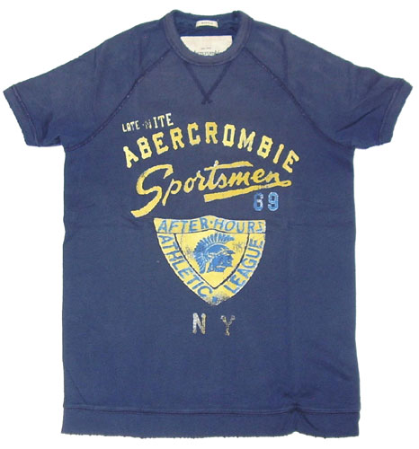 【大人気☆即納】Abercrombie&Fitch/アバクロンビー&フィッチ　メンズTシャツ　Sサイズ 【メンズ ギフト】【ラッピング無料】【楽ギフ_包装】