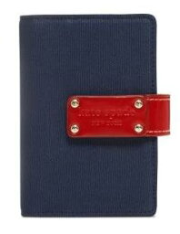 ケイトスペード 【本体のみ】kate spade/ケイトスペード　最新2020年システム手帳 Cranes Canvas Anne pocket navy red【ラッピング無料】【楽ギフ_包装】