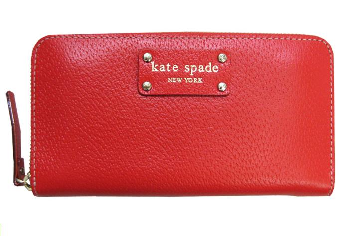��16��OFF��katespade/�����ȥ��ڡ��ɥ쥶�����饦��ɥե����ʡ�Ĺ����wellesleynedamodernred