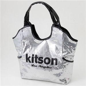 KITSON XpR[g[gobO Los Angeles Sequin Tote Silver Black bsO       10P11Mar16  05P03Dec16 