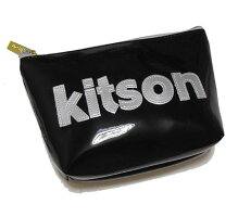 KITSON/キットソンポーチブラック×シルバー