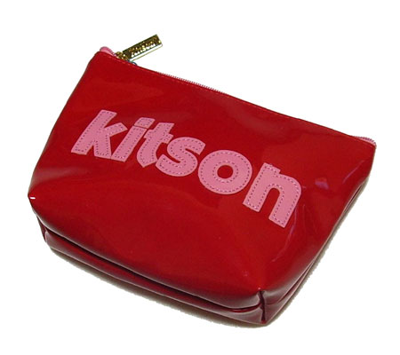 KITSON/キットソン 　ポーチ　レッド×ピンク 【Luxury Brand Selection】 ...