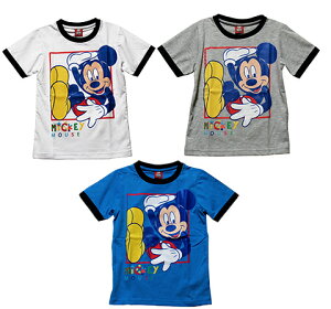 【まとめ割り対象商品】【メール便送料無料】Disney（ディズニー）MICKEY MOUSE T-SHIRTミッキーマウス Tシャツ 【子供服 4歳 6歳 8歳 10歳】