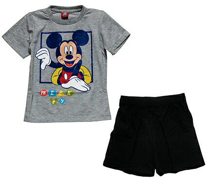 【メール便送料無料】Disney（ディズニー）MICKEY MOUSE T-SHIRT & SHORT PANTSミッキーマウス Tシャツ & ショートパンツ 【子供服 4歳 6歳 8歳 10歳】