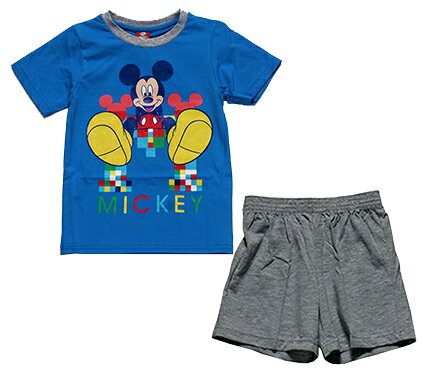 【メール便送料無料】Disney（ディズニー）MICKEY MOUSE T-SHIRT & SHORT PANTSミッキーマウス Tシャツ & ショートパンツ 【子供服 4歳 6歳 8歳 10歳】
