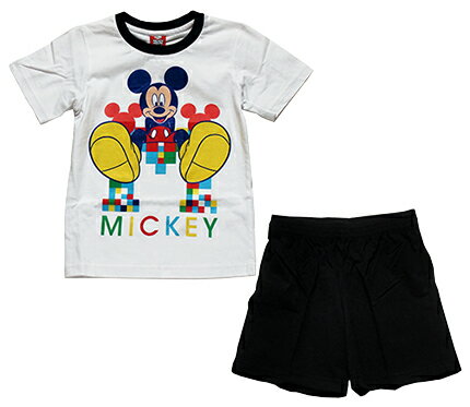 【メール便送料無料】Disney（ディズニー）MICKEY MOUSE T-SHIRT & SHORT PANTSミッキーマウス Tシャツ & ショートパンツ 【子供服 4歳 6歳 8歳 10歳】