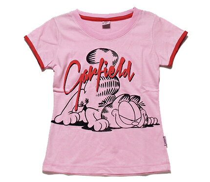 【まとめ割り対象商品】【メール便送料無料】GIRFIELD GIRLS T-SHIRTガーフィールド ガールズTシャツ ピンク【子供服 100/110/120】