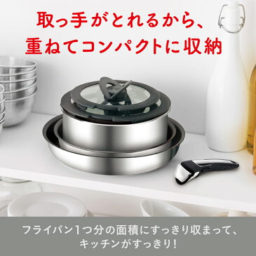 （送料無料）ティファール T-fal フライパンセット インジニオ・ネオ IHステンレス・エクセレンス セット6（IH・ガス火対応）（あす楽一時休止中）/ L93994 鍋 フライパン 新生活（直送）