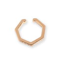 【Heptagon Ear Cuff】 K10/K18/Pt900 ダイヤモンド 七角形 イヤーカフ レディース 18金 18k 10金 10k ゴールド ピンクゴールド ホワイトゴールド プラチナ 片耳用 プレゼント ギフト 3