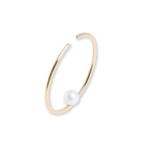 【Hoop Ear Cuff / Pearl】 イヤーカフ レディース 大ぶり ゴールド 淡水パール ウェアリング イヤーカフス k18 18金 18k k10 10金 10k ピンクゴールド ホワイトゴールド 女性 大人 開けない 痛くない 挟むだけ 片耳用 上品 カジュアル シンプル トレンド プレゼント ギフト