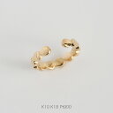 【Fiera Cuff】 K10/K18 ゴールド イヤーカフ レディース 18金 18k 10金 10k ピンクゴールド ホワイトゴールド 片耳用 プレゼント ギフト