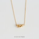 【KNOT Necklace】 K10/K18/Pt900 結び目 ネックレス レディース 18金 18k 10金 10k ゴールド ピンクゴールド ペンダント リボン プレゼント ギフト