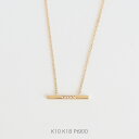 【Bar / Five Diamond Necklace】 K10/K18/Pt900 ネックレス バー レディース ダイヤモンド k18 18金 18k k10 10金 1…