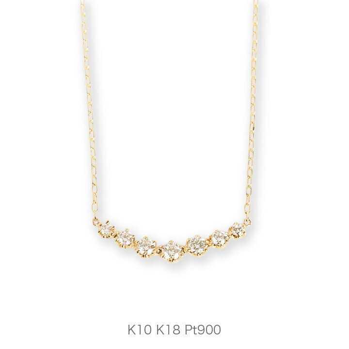 【Bulorea Necklace】 K10/K18/Pt900 Uライン 